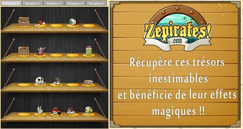 Acc&egrave;s aux merveilles sur zepirates