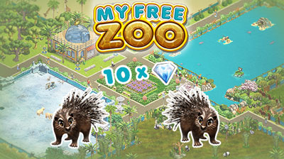Gagnez un pack diamants sur my free zoo