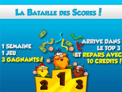 Bataille des scores : participez & gagnez 10 crédits de jeux !