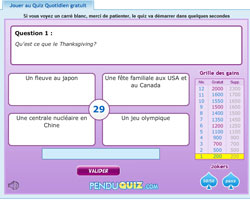 copie d'�cran de Pendu Quiz