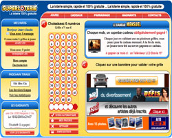 copie d'�cran de Super Loterie