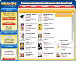 copie d'�cran de Super Loterie